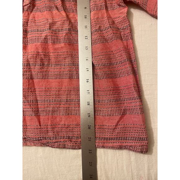 dRA Los Angeles Women's Size Small Puff Sleeve Blouse Buttons Long Sleeve Cotton - Picture 6 of 7